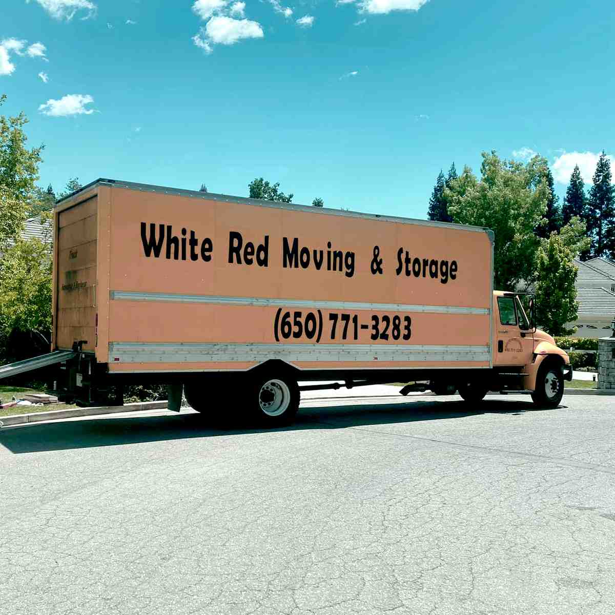 White Red Moving & Storage logo