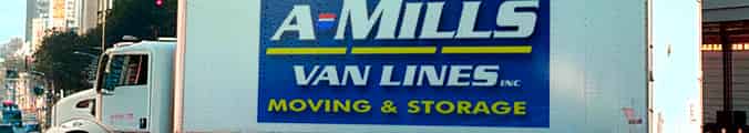 A Mills Van Lines logo