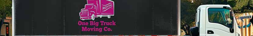 One Big Man in One Big Truck Moving Company logo