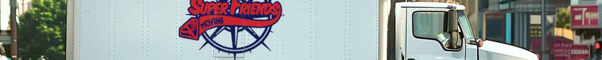 Super Friends Moving logo