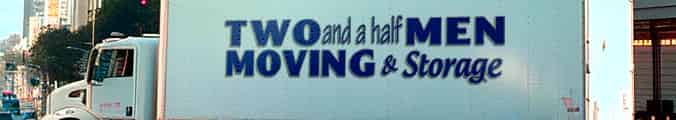 Two and a Half Men Moving & Storage logo