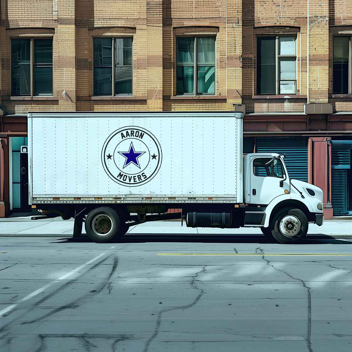 A-Aaron Movers logo (AM)