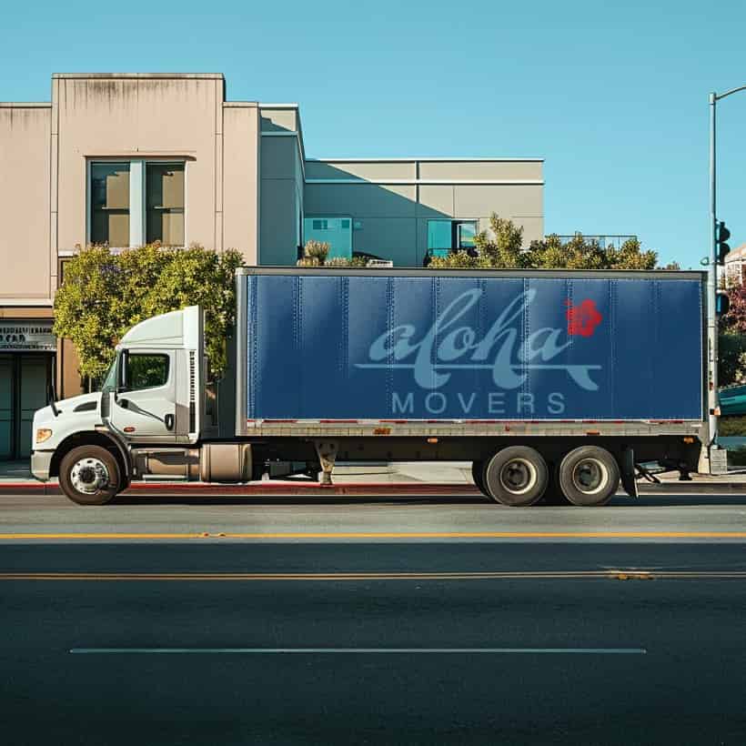 Aloha Movers logo (AM)