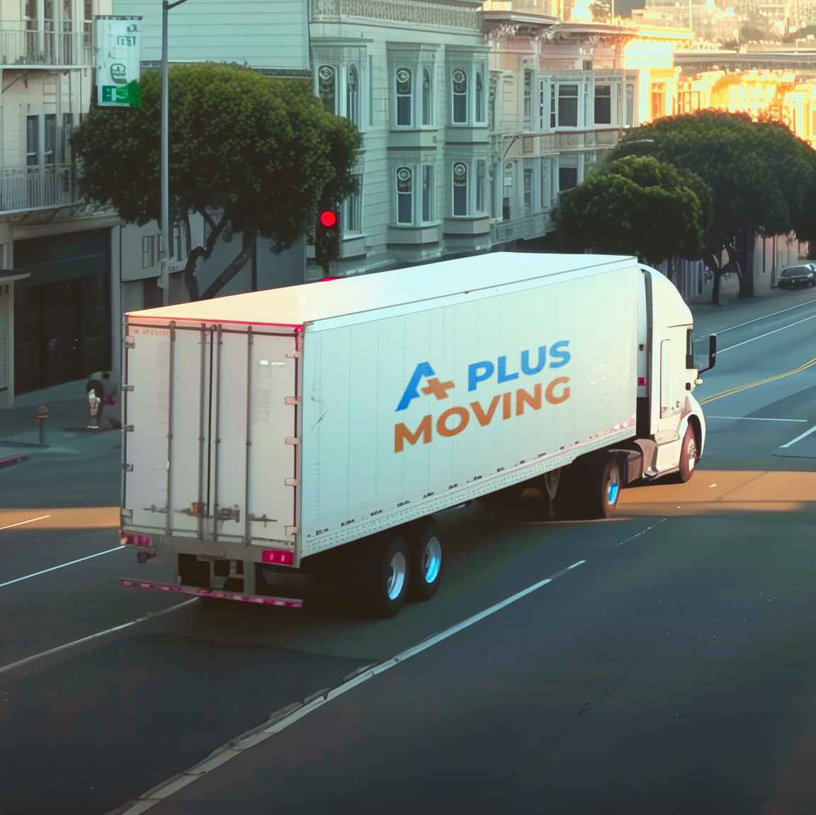 A Plus Moving logo (APM)