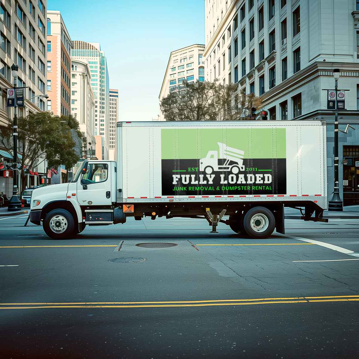 Fully Loaded Moving And Hauling logo (FLM)