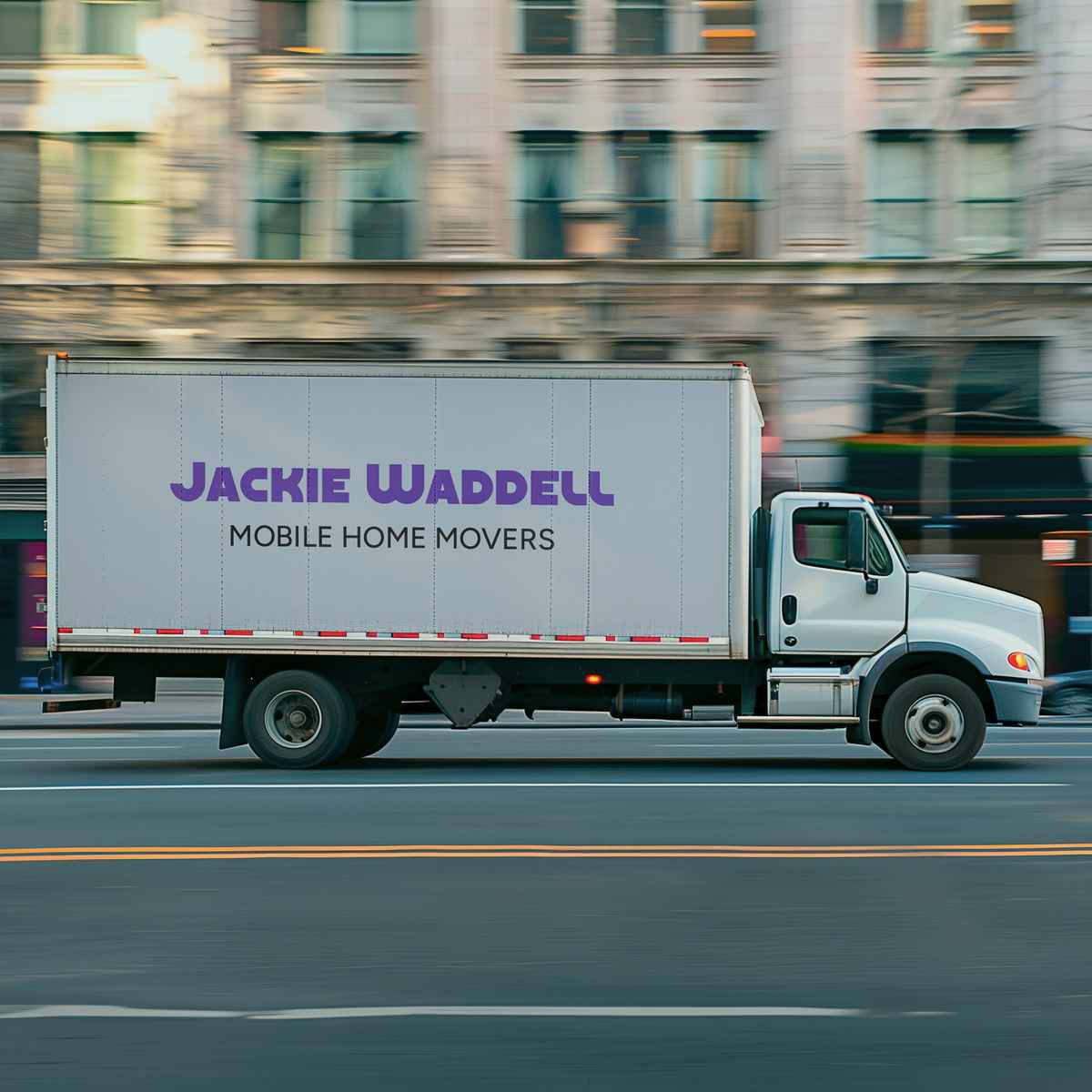 Jackie Waddell Mobile Home Movers logo (JWM)