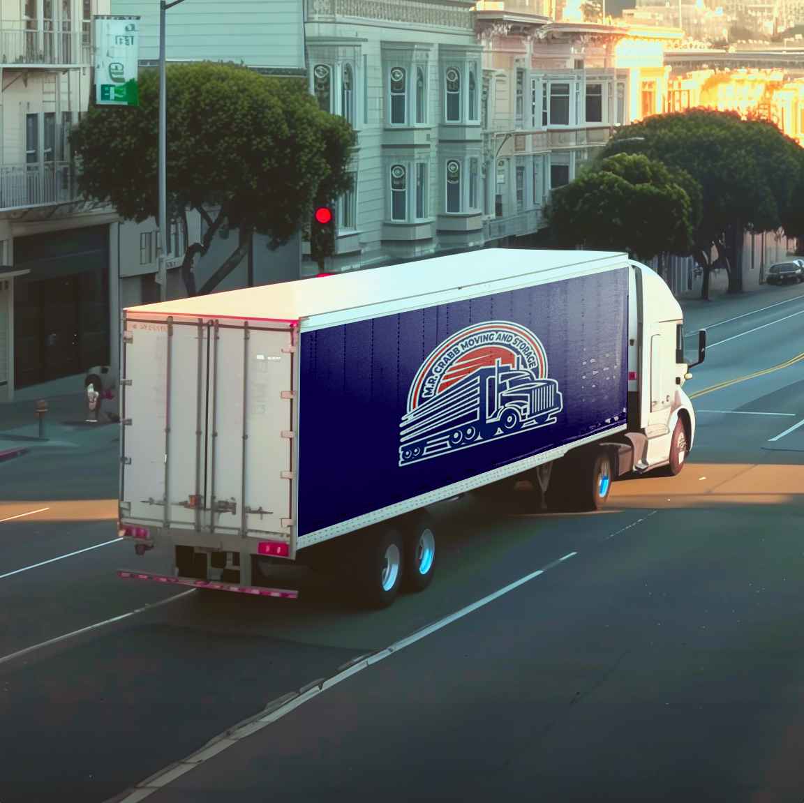 M R Crabb Moving And Storage logo (MRC)