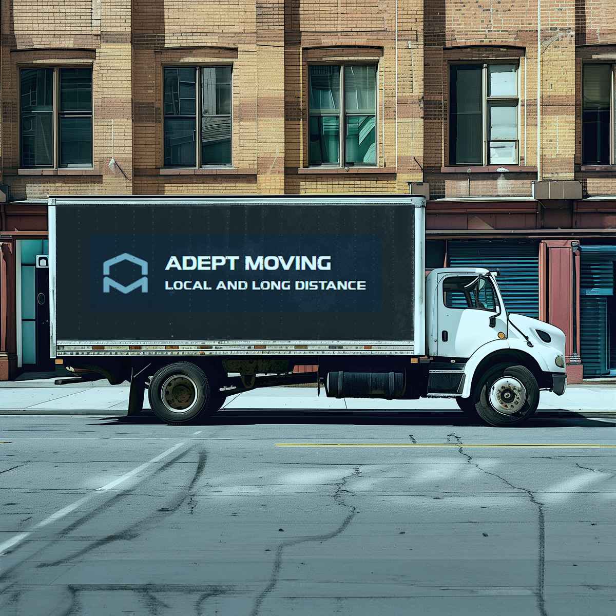 Adept Moving logo (AM)