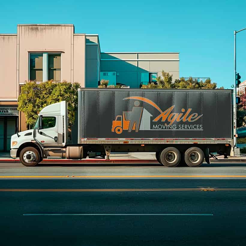 Agile Moving Services logo (AMS)