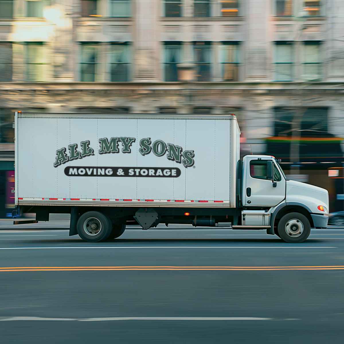 All My Sons Moving & Storage logo (AMS)