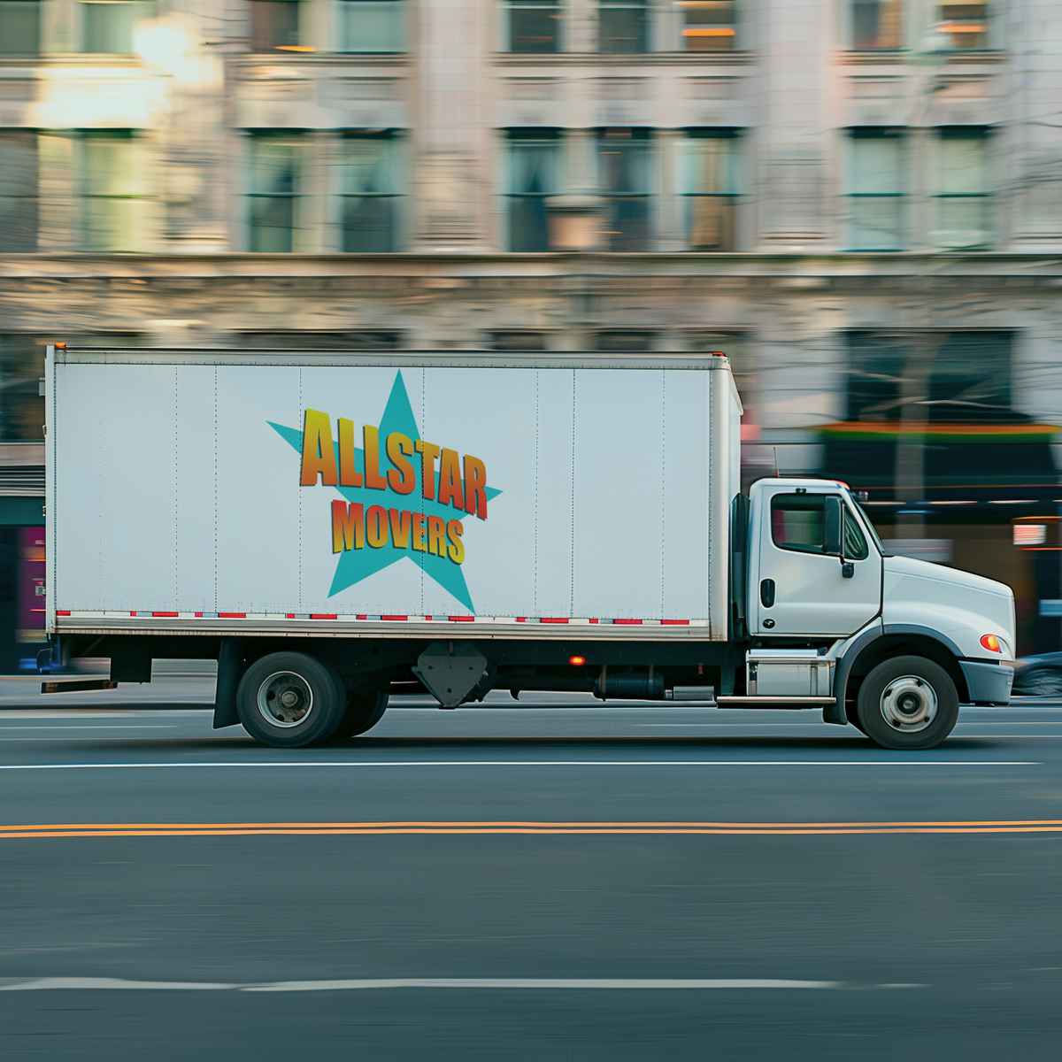 Allstar Movers logo (AM)