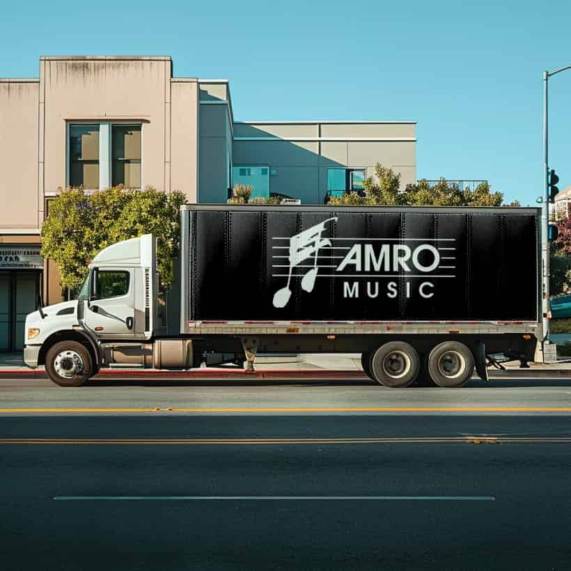 Amro Music logo (AM)