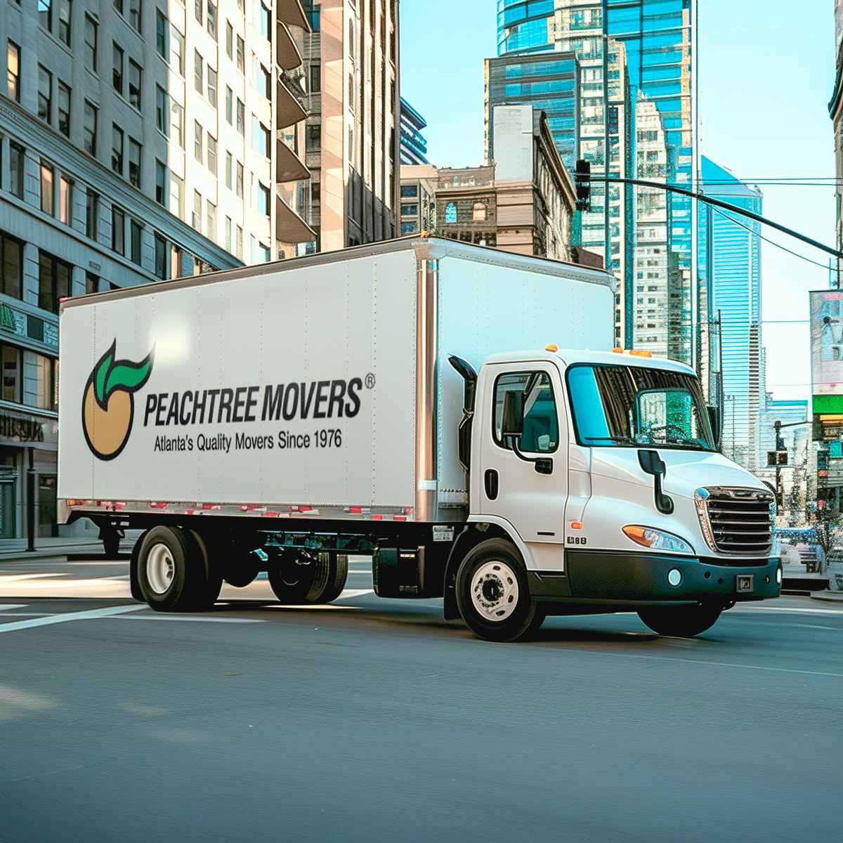 Peachtree Movers logo (PM)