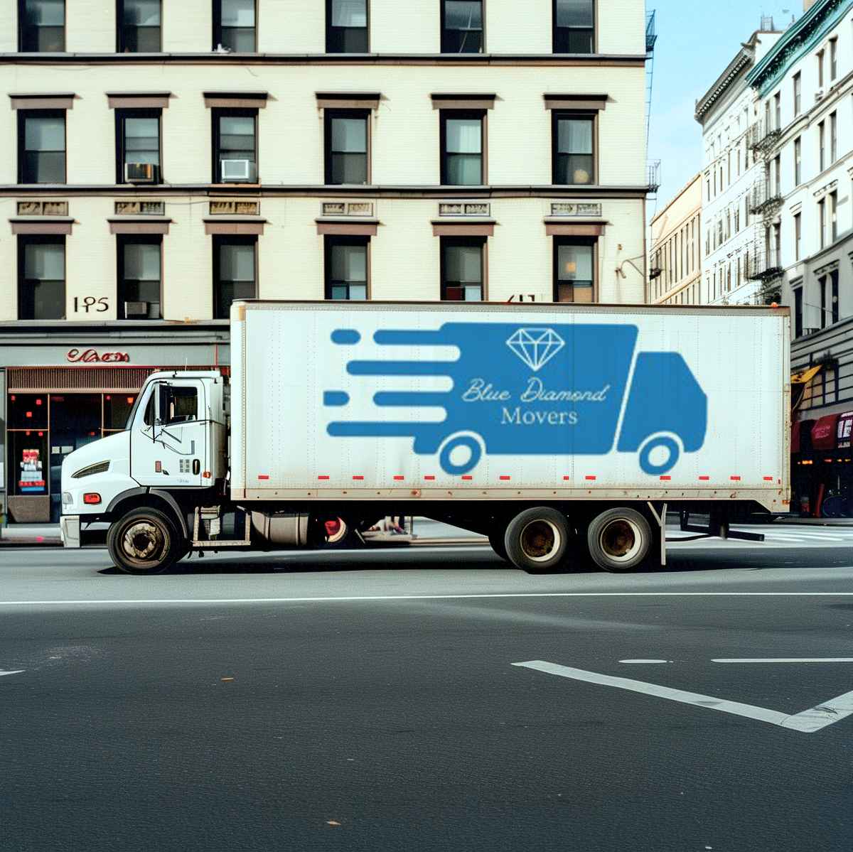 Blue Diamond Movers logo (BDM)
