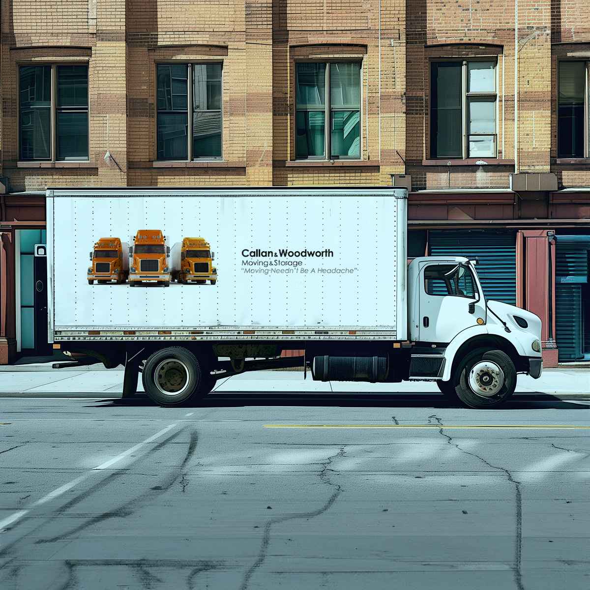 Callan and Woodworth Moving and Storage logo (CAW)