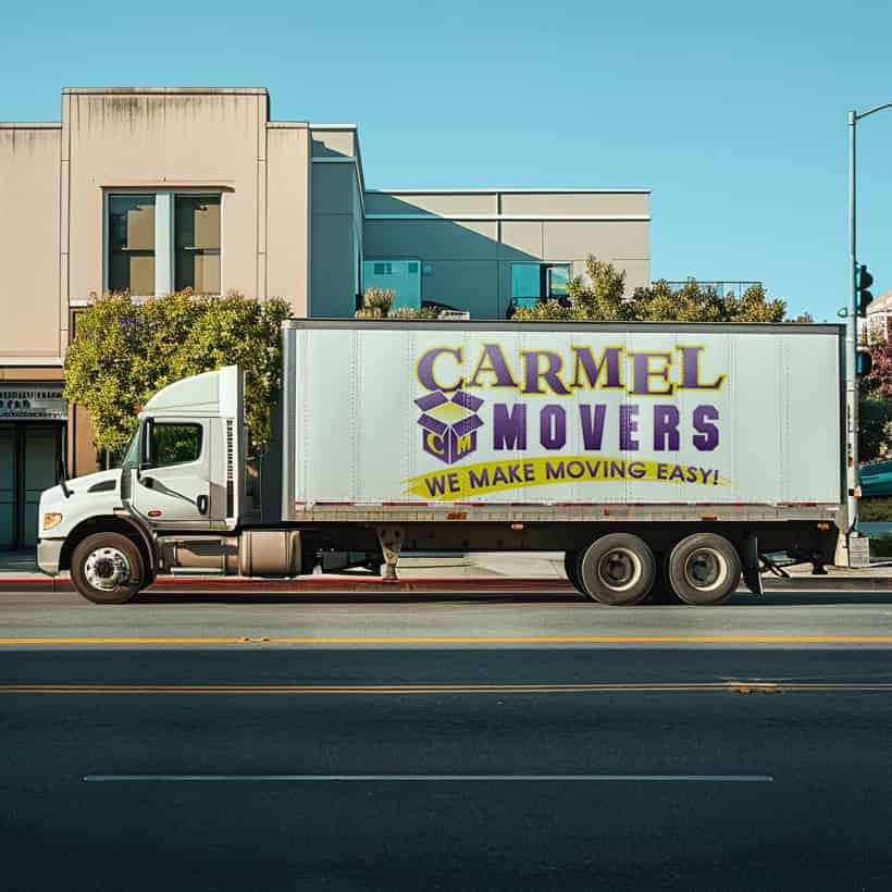 Carmel Movers logo (CM)