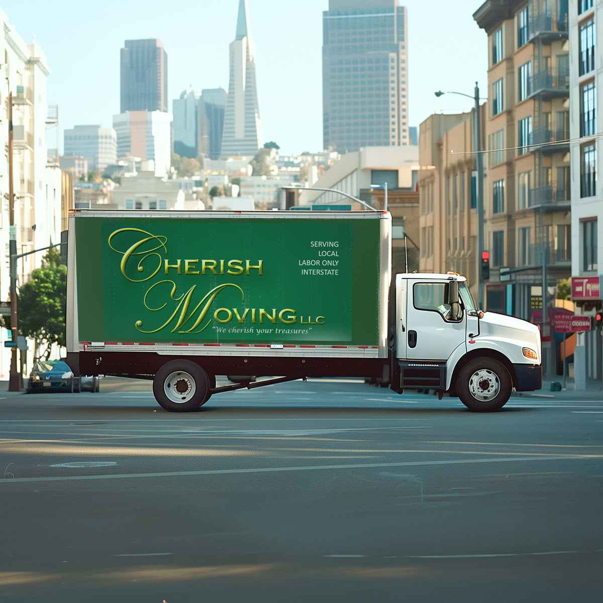 Cherish Moving logo (CM)