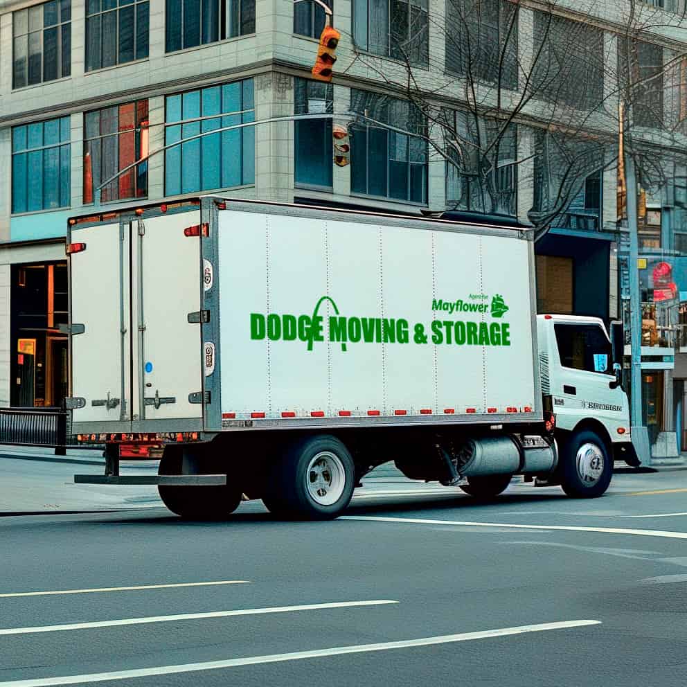 Dodge Moving & Storage logo (DM&)