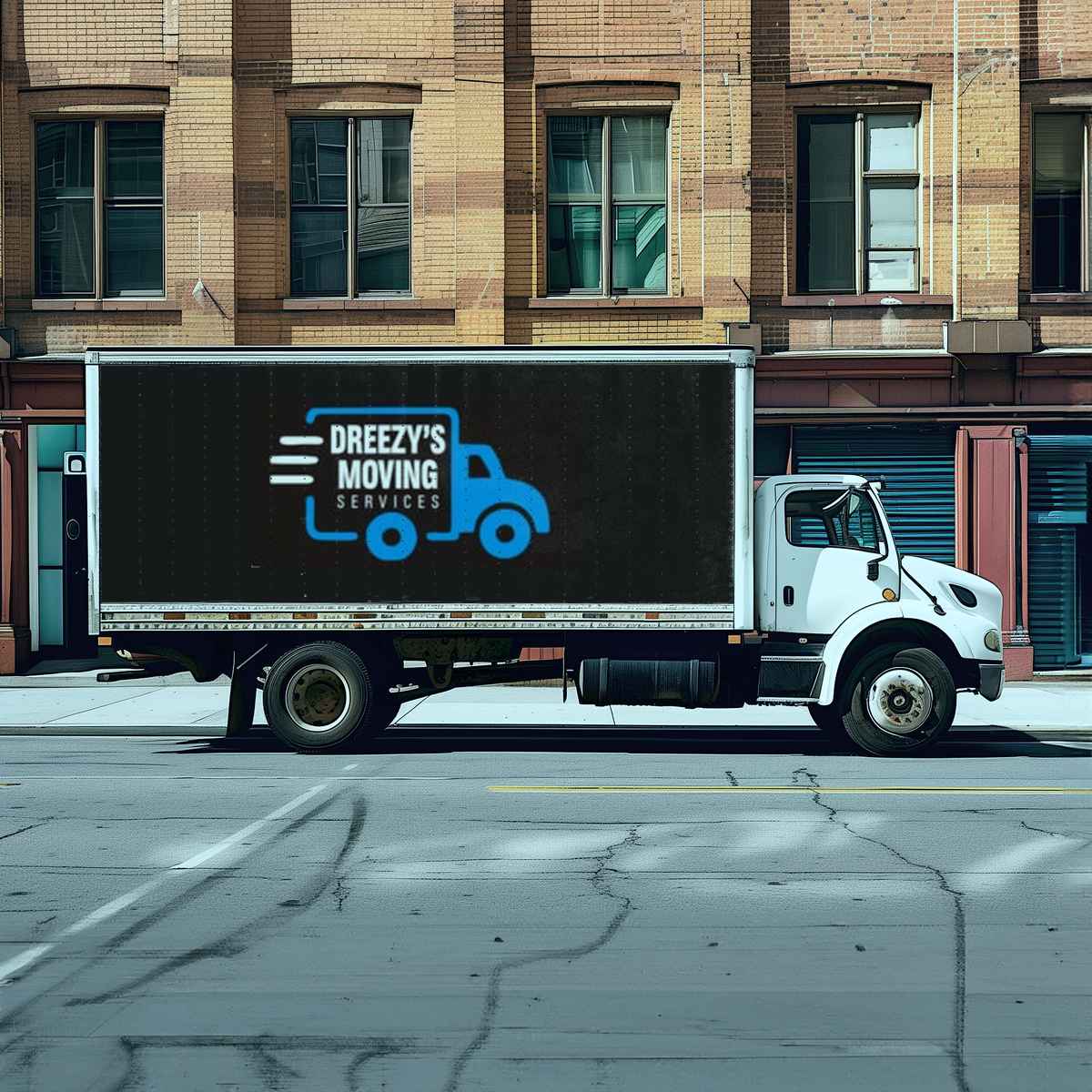 Dreezy's Moving Services logo (DMS)