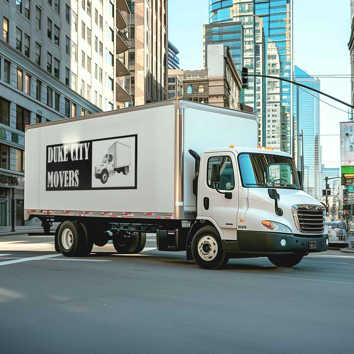 Duke City Movers logo (DCM)