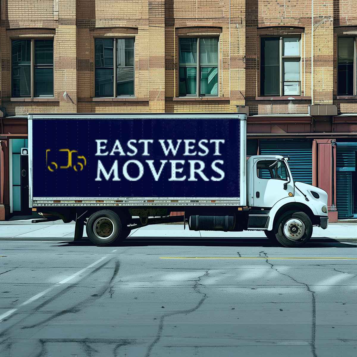East West Moving logo (EWM)