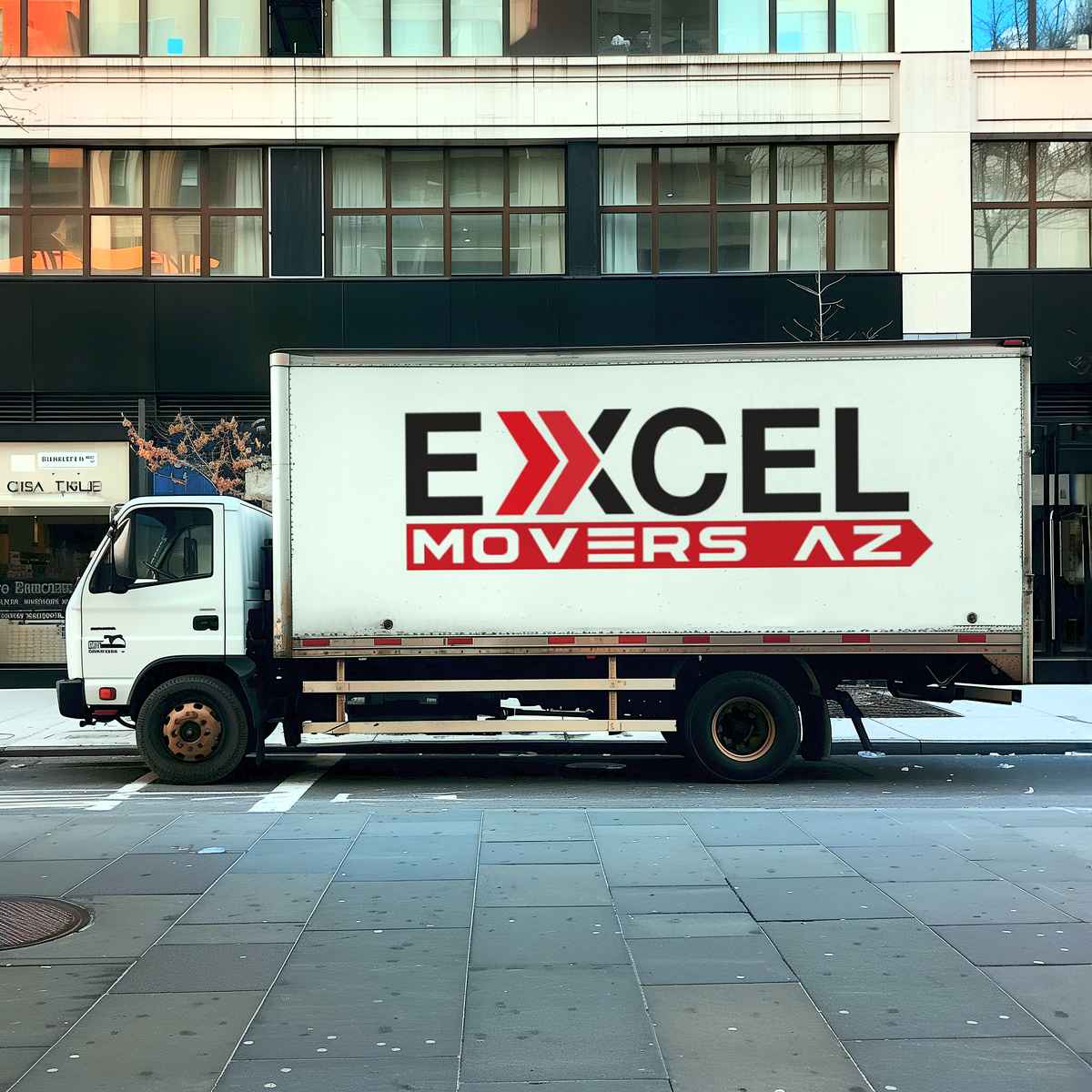 Excel Movers logo (EM)