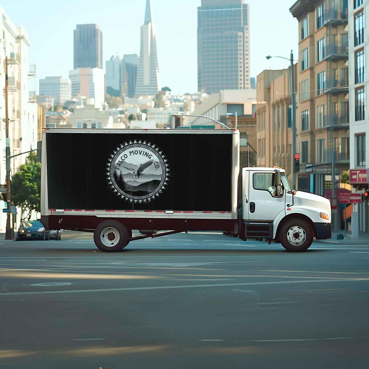 Falco Moving logo (FM)