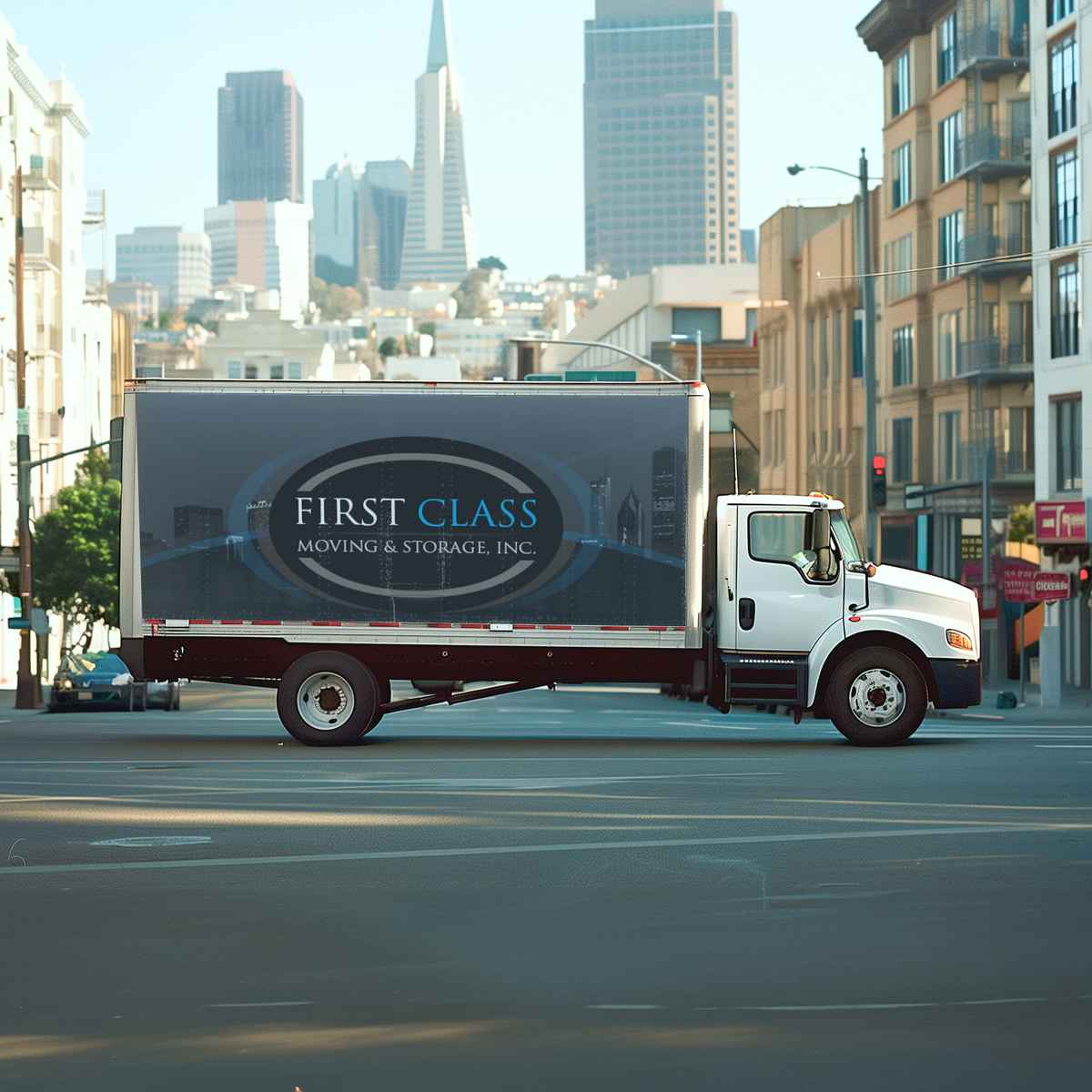 First Class Moving Storage logo (FCM)