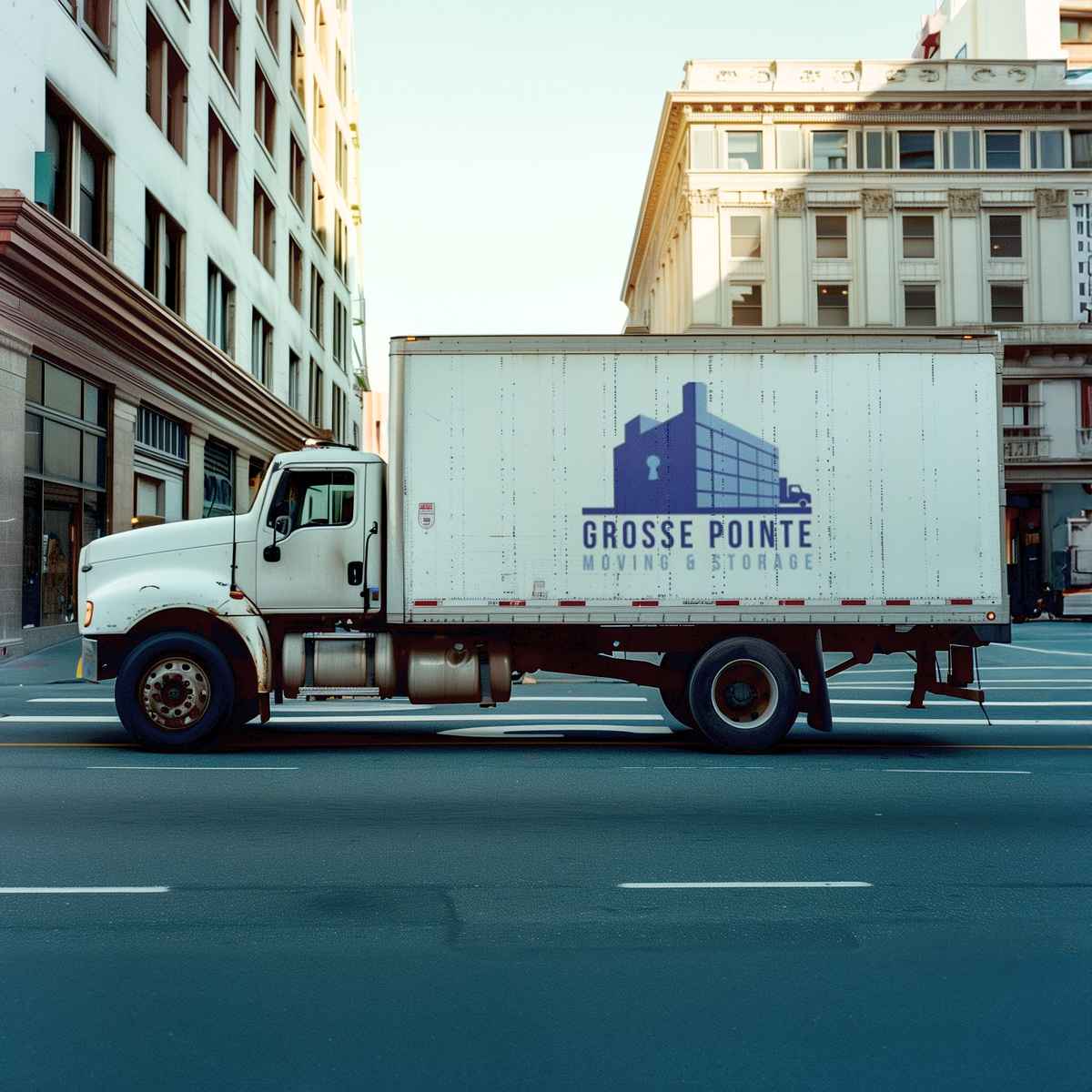 Grosse Pointe Moving & Storage logo (GPM)