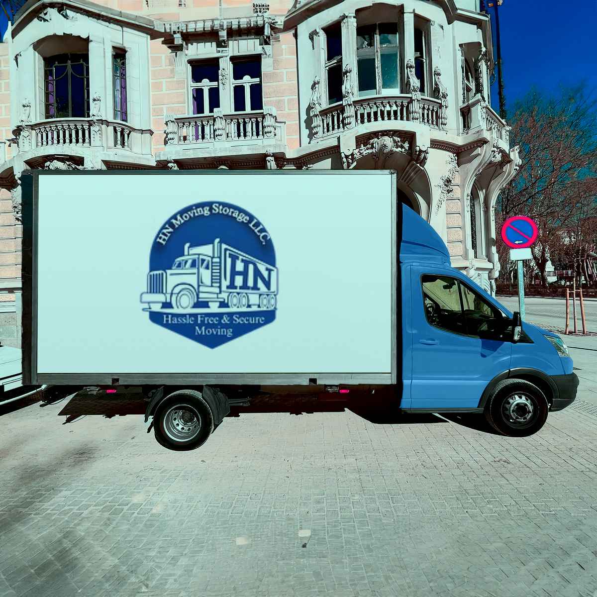 H N Moving Storage logo (HNM)