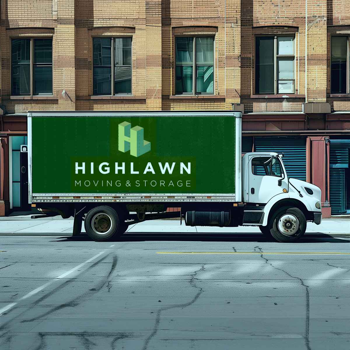 Highlawn Moving Storage logo (HMS)