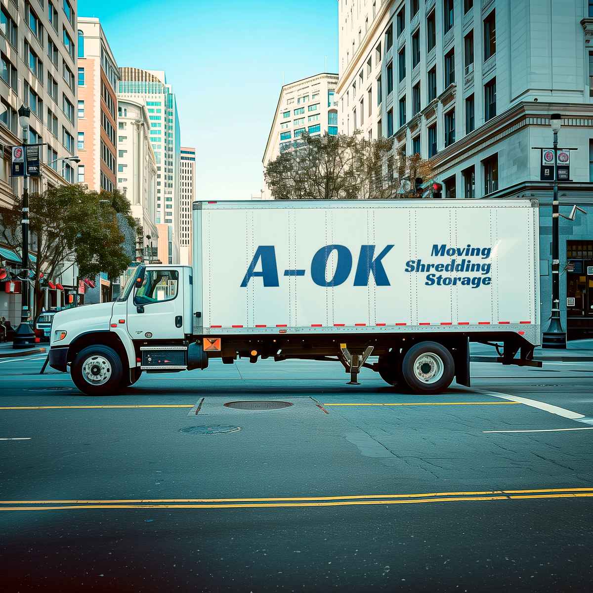 A-OK Moving, Shredding & Storage logo (AMS)