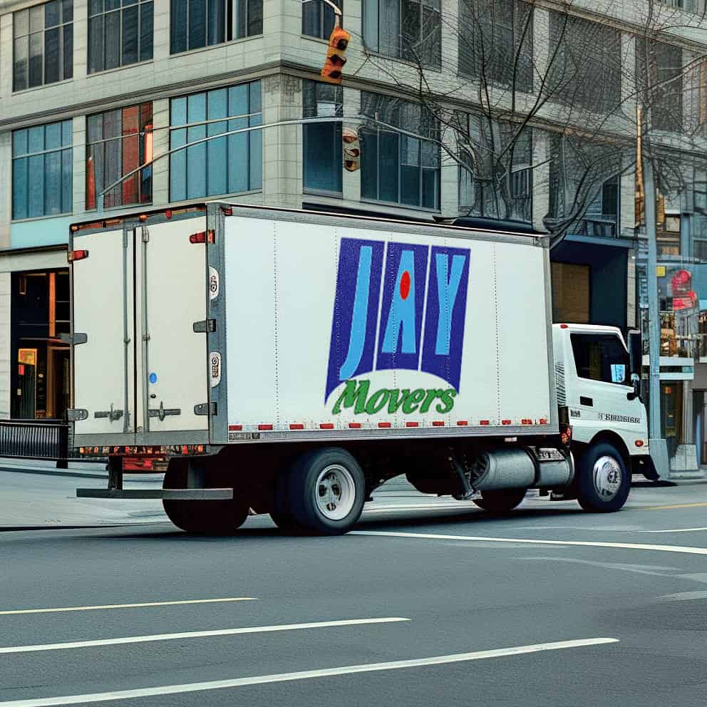 Jay Movers logo (JM)