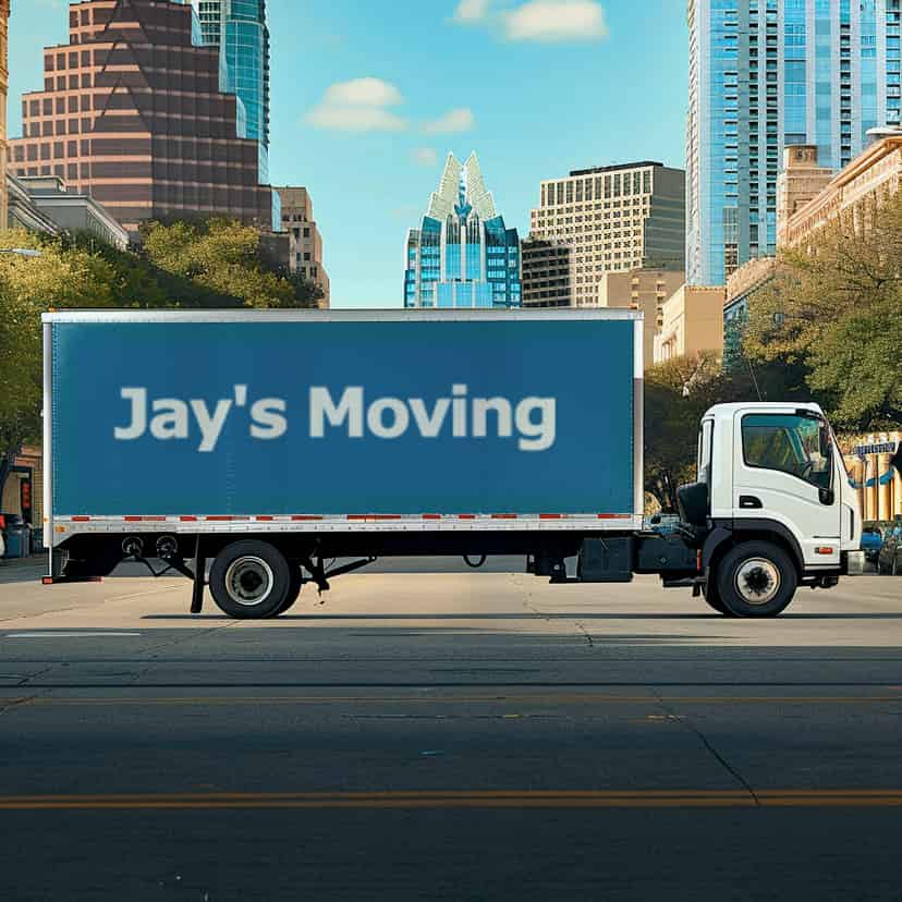 Jay's Moving logo (JM)