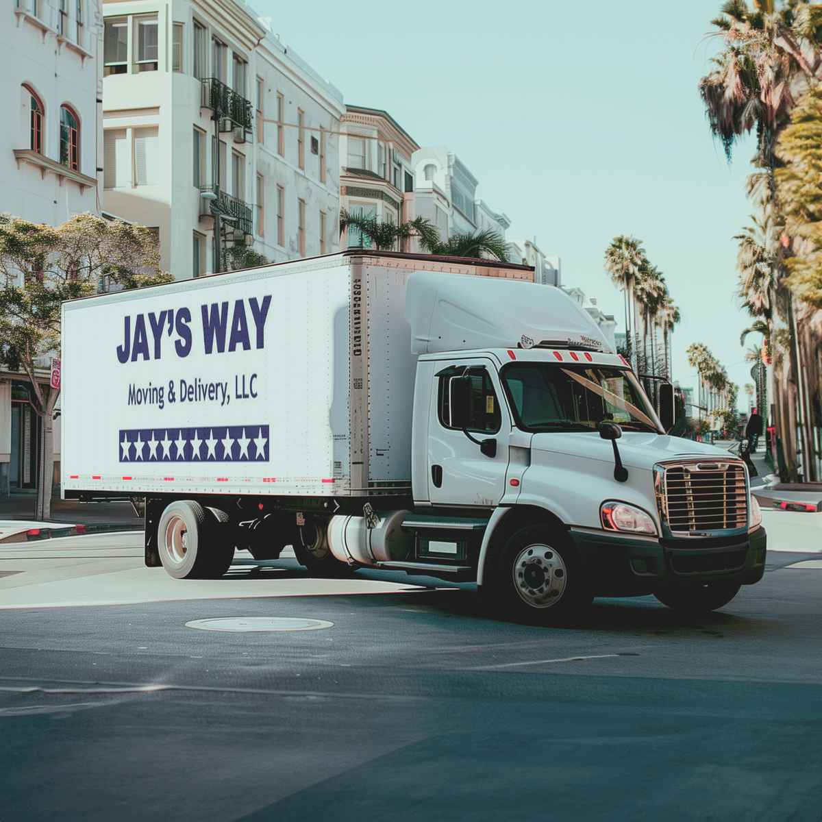 Jay's Way Moving Delivery logo (JWM)