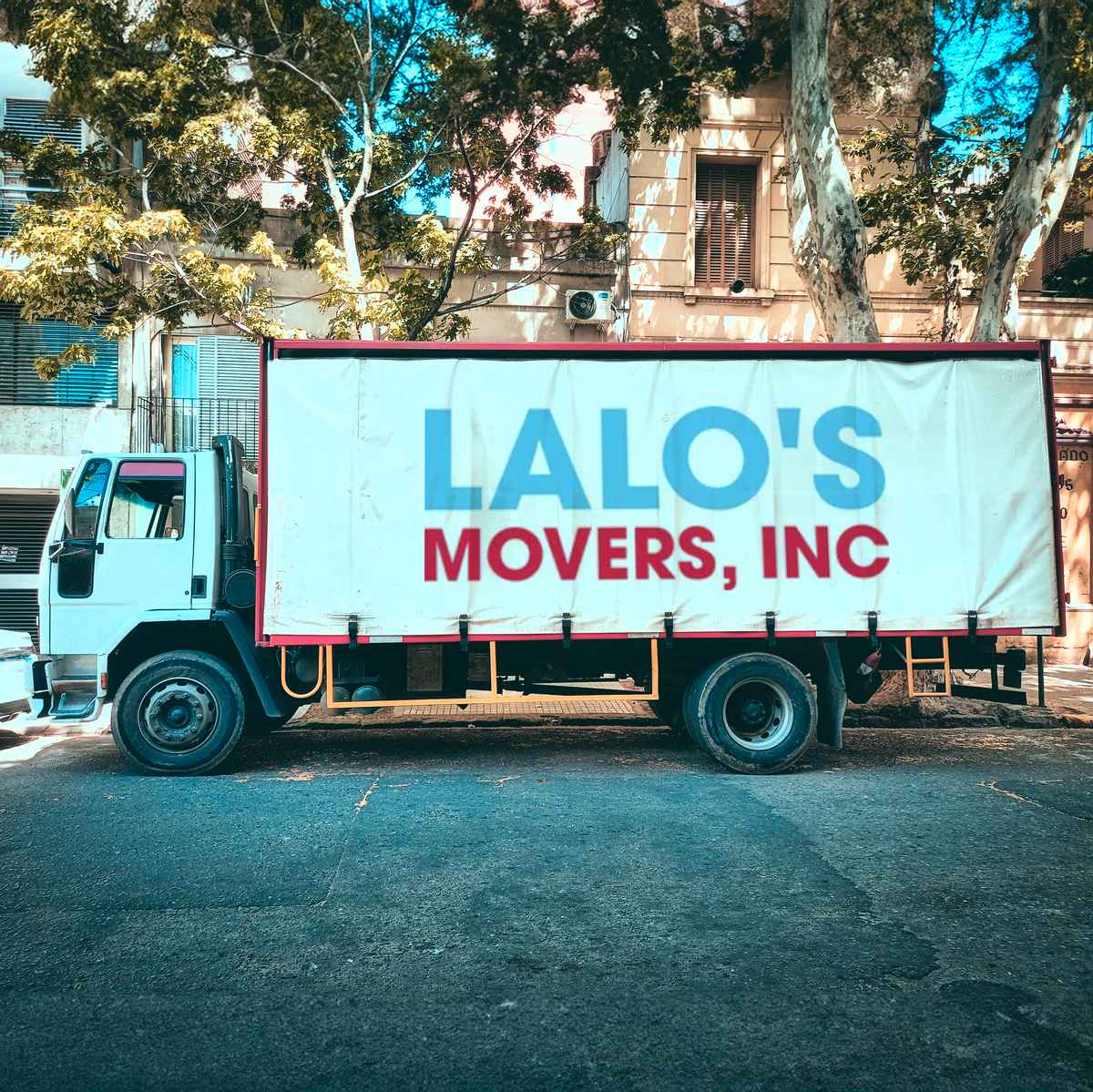 Lalo's Movers logo (LM)