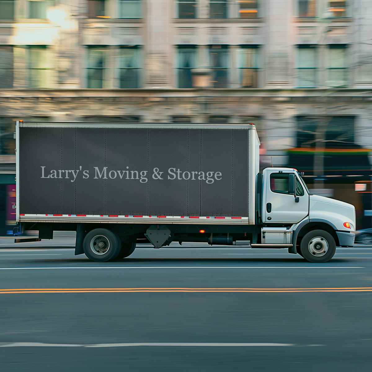 Larrys Movers logo (LM)
