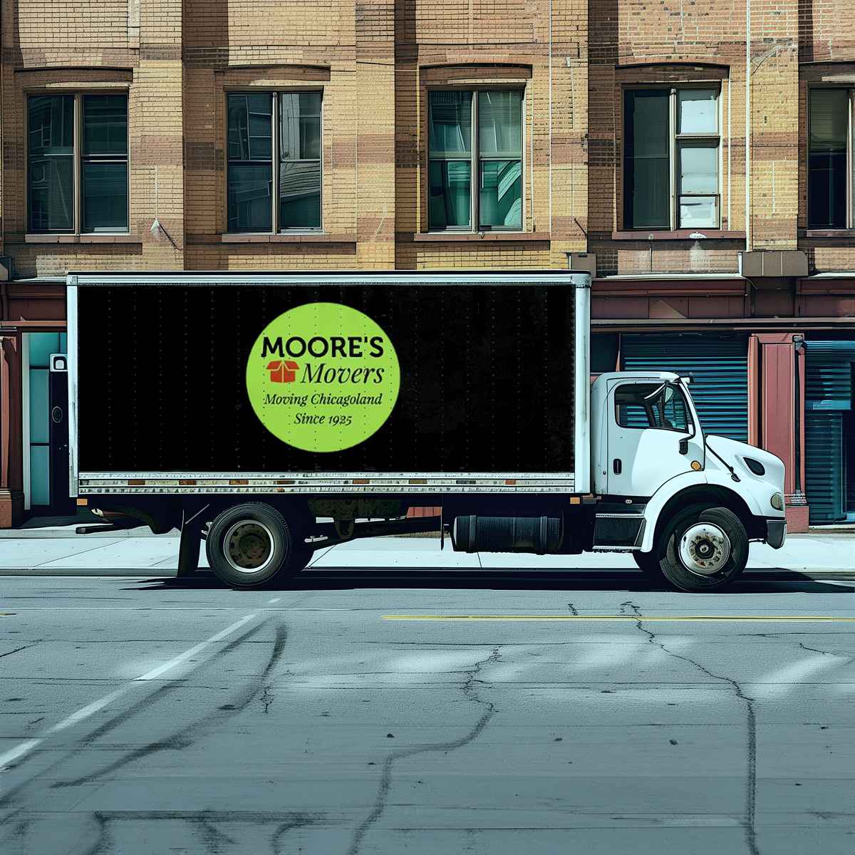 Moores Furniture & Piano Movers logo (MF&)