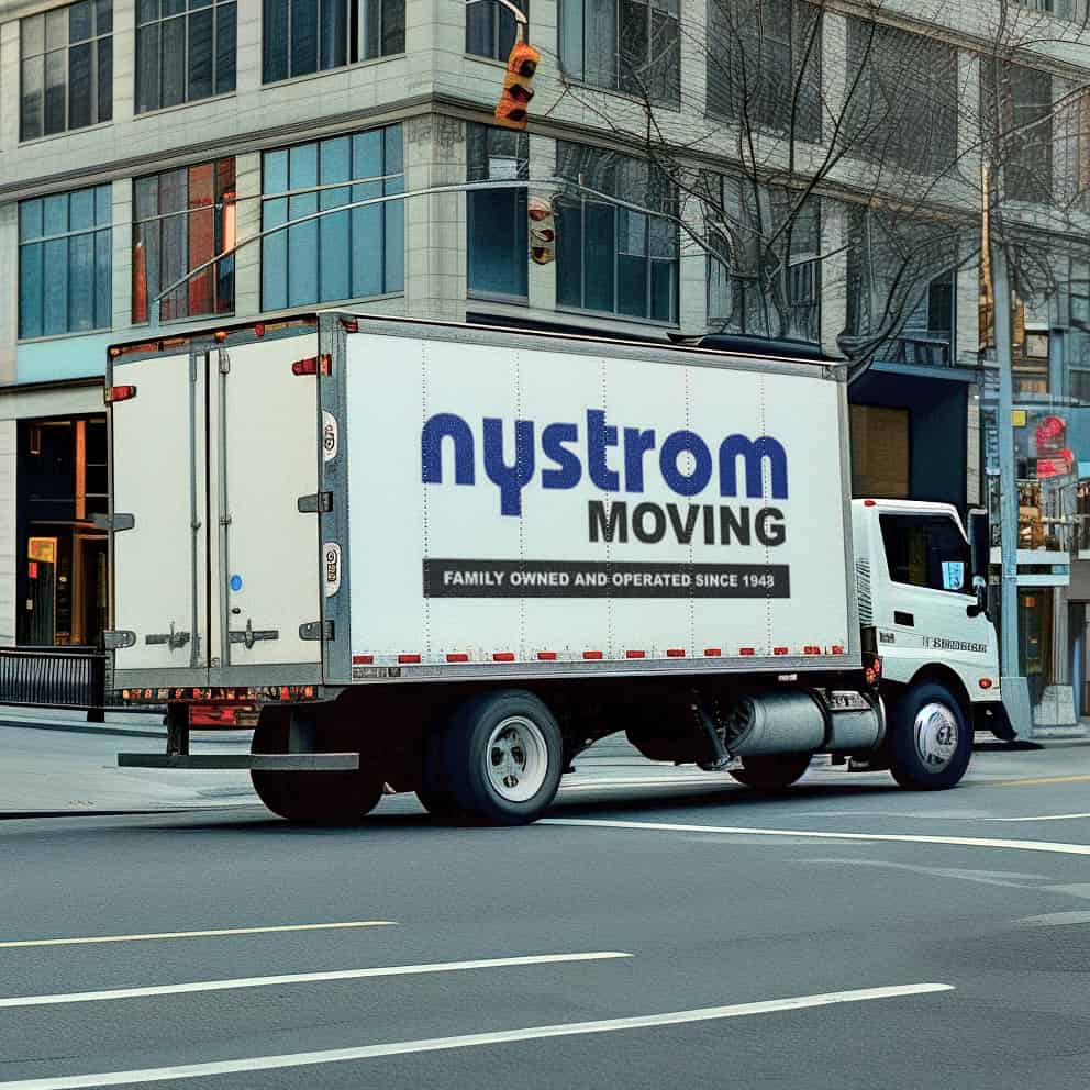 Nystrom Moving logo (NM)