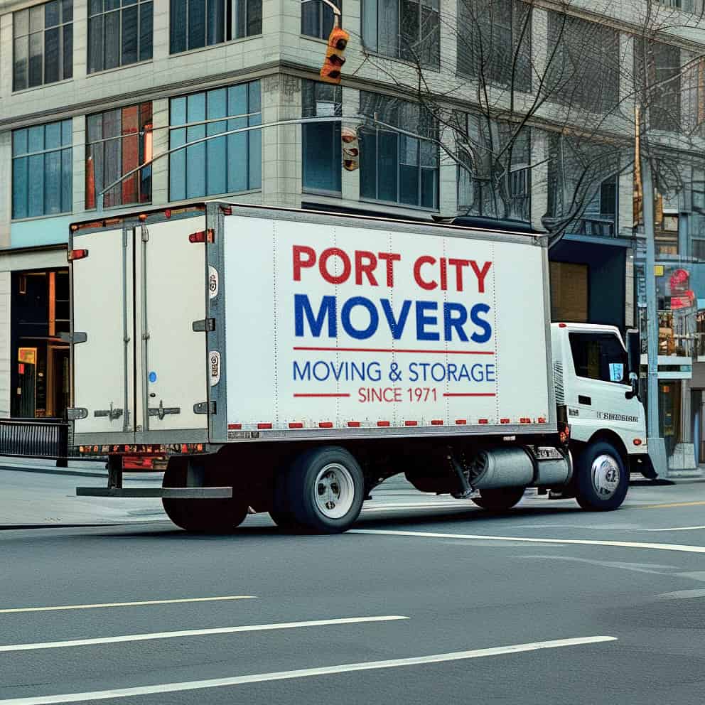 Port City Movers logo (PCM)