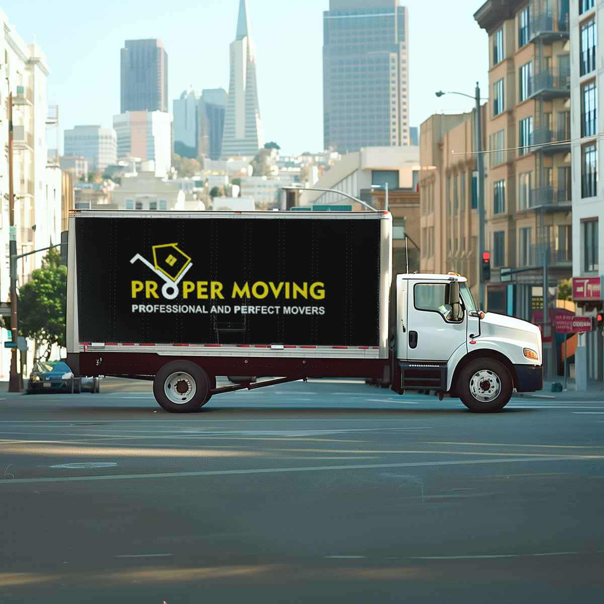 Proper Moving logo (PM)