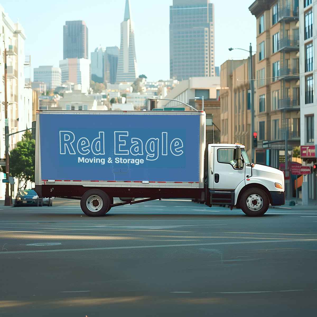Red Eagle Moving Storage logo (REM)