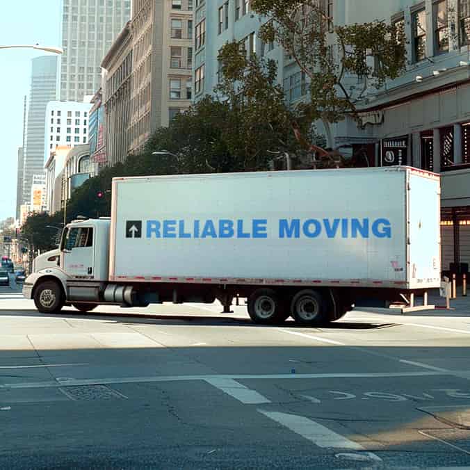 Reliable Movers logo (RM)