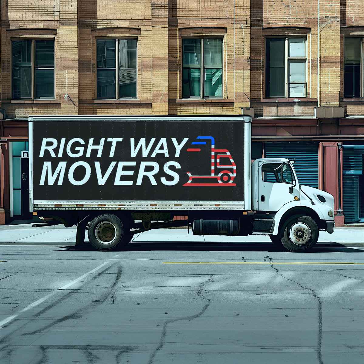 Right Way Movers logo (RWM)