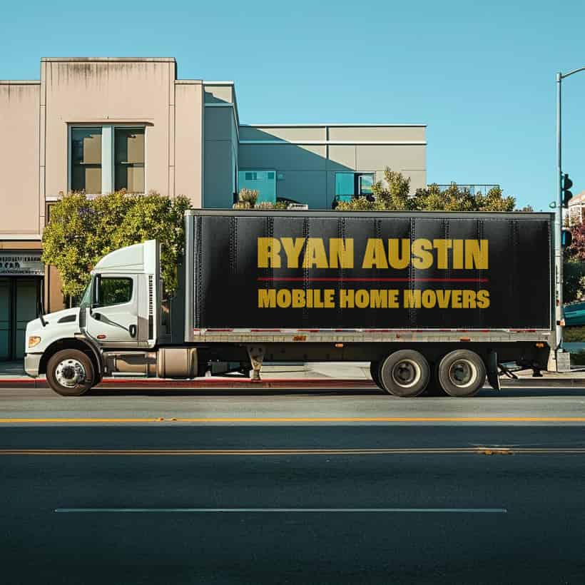Ryan Austin Mobile Home Movers logo (RAM)