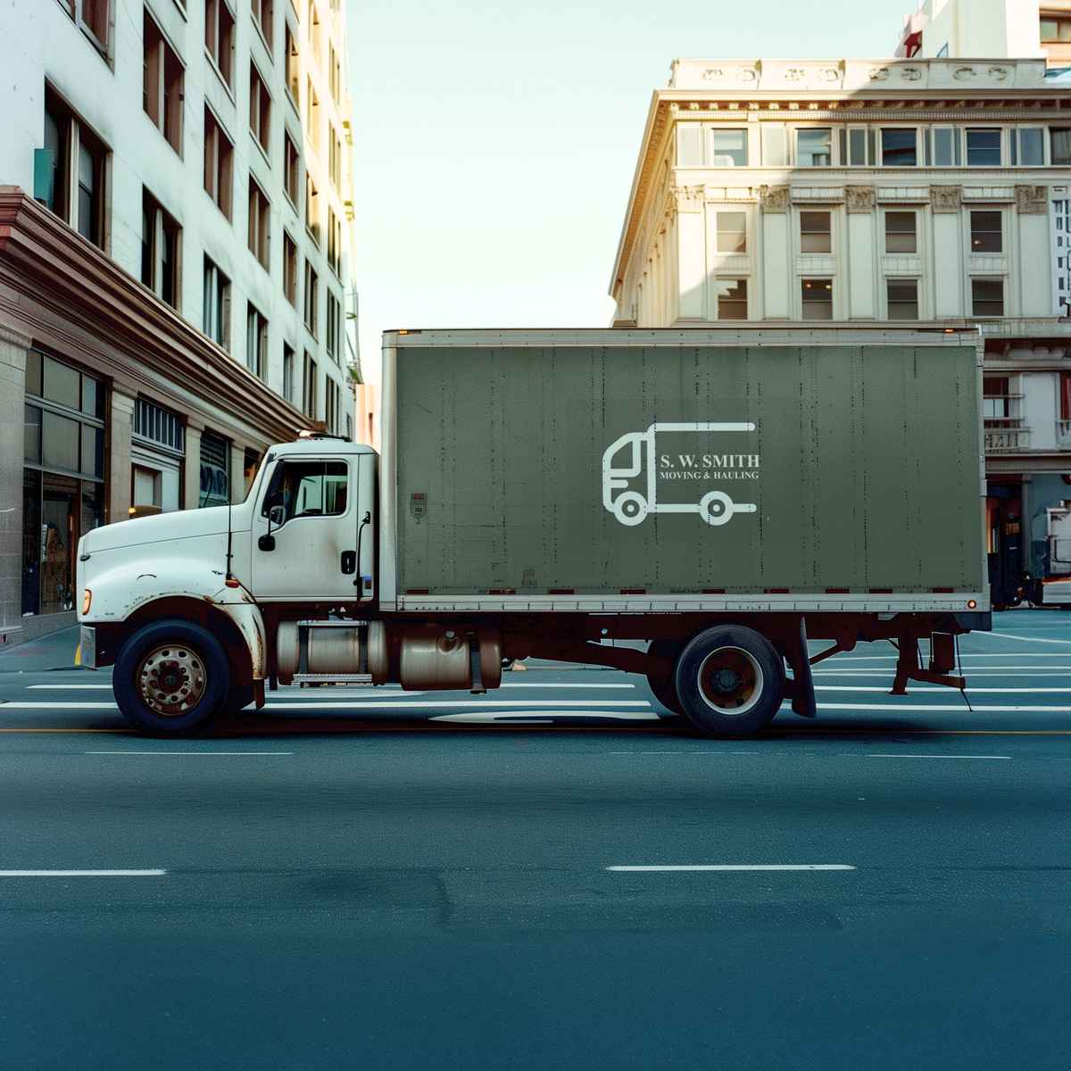 Samuel W Smith Moving And Hauling logo (SWS)