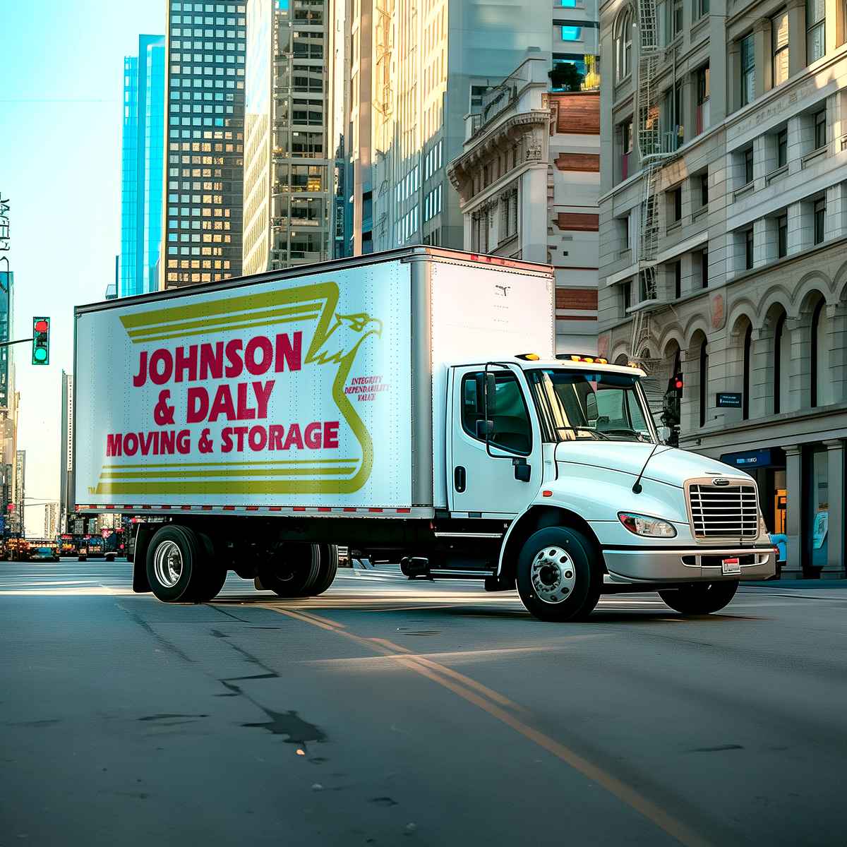 Johnson and Daly Moving and Storage logo (JAD)