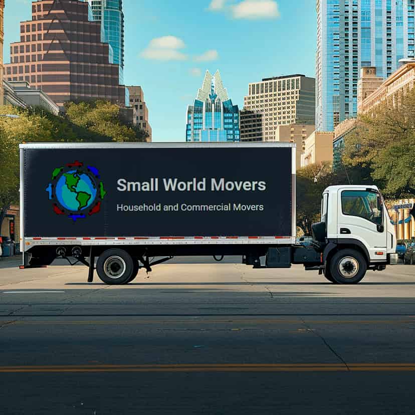 Small World Movers logo (SWM)