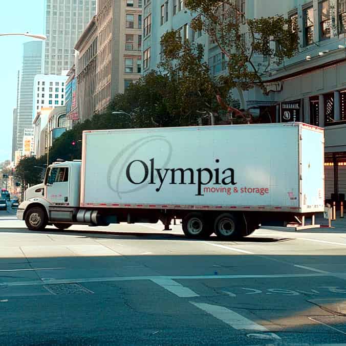 Olympia Moving & Storage logo (OM&)