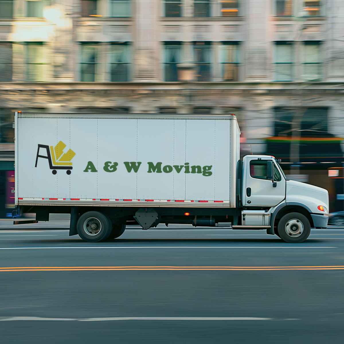 A W Moving logo